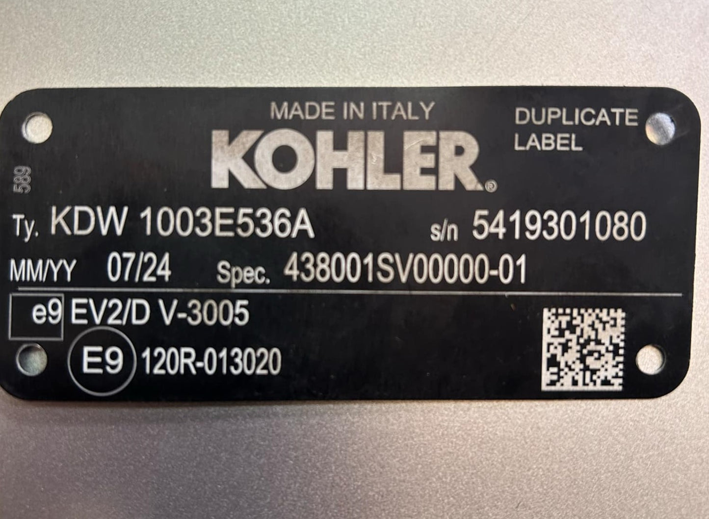 Poulie conductrice pour moteur KOHLER KDW/LDW 1003