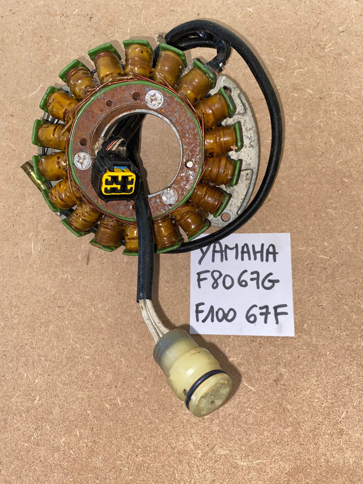 STATOR/BOBINAGE DE CHARGE + PULSEUR (CAPTEUR ALLUMAGE) F80 67G/F100 67F